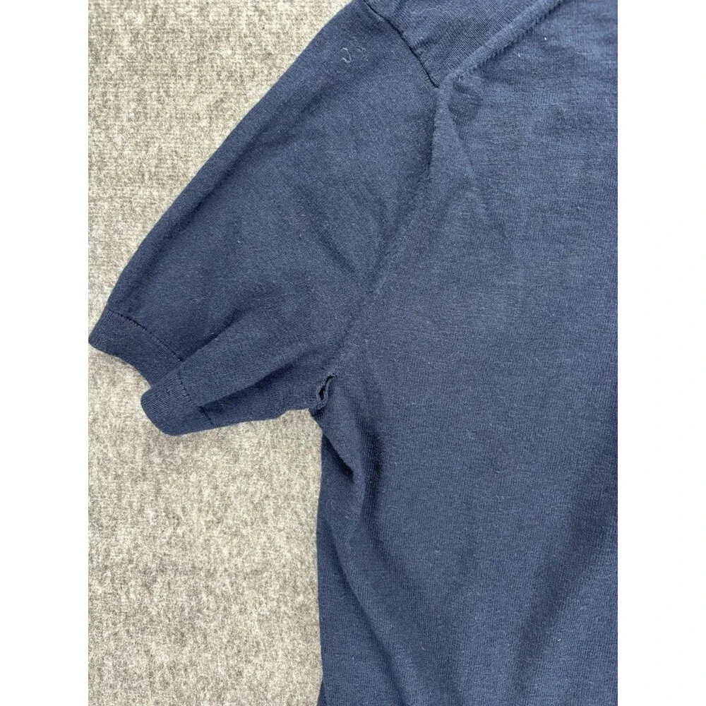 Banana Republic Polo Shirt Men’s XL Navy 100% Organic Cotton Short Sleeve Knit